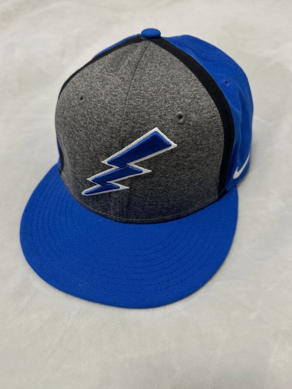 Nike Air Force Falcons Hat Royal Blue Grey Lightning Bolt Strapback Cap NCAA